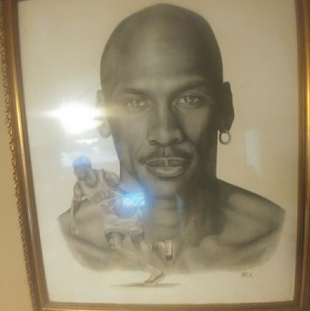 Air jordan framed sketch or poster